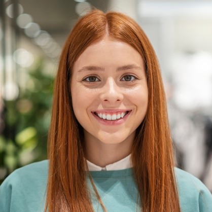 portrait beautiful redhead woman